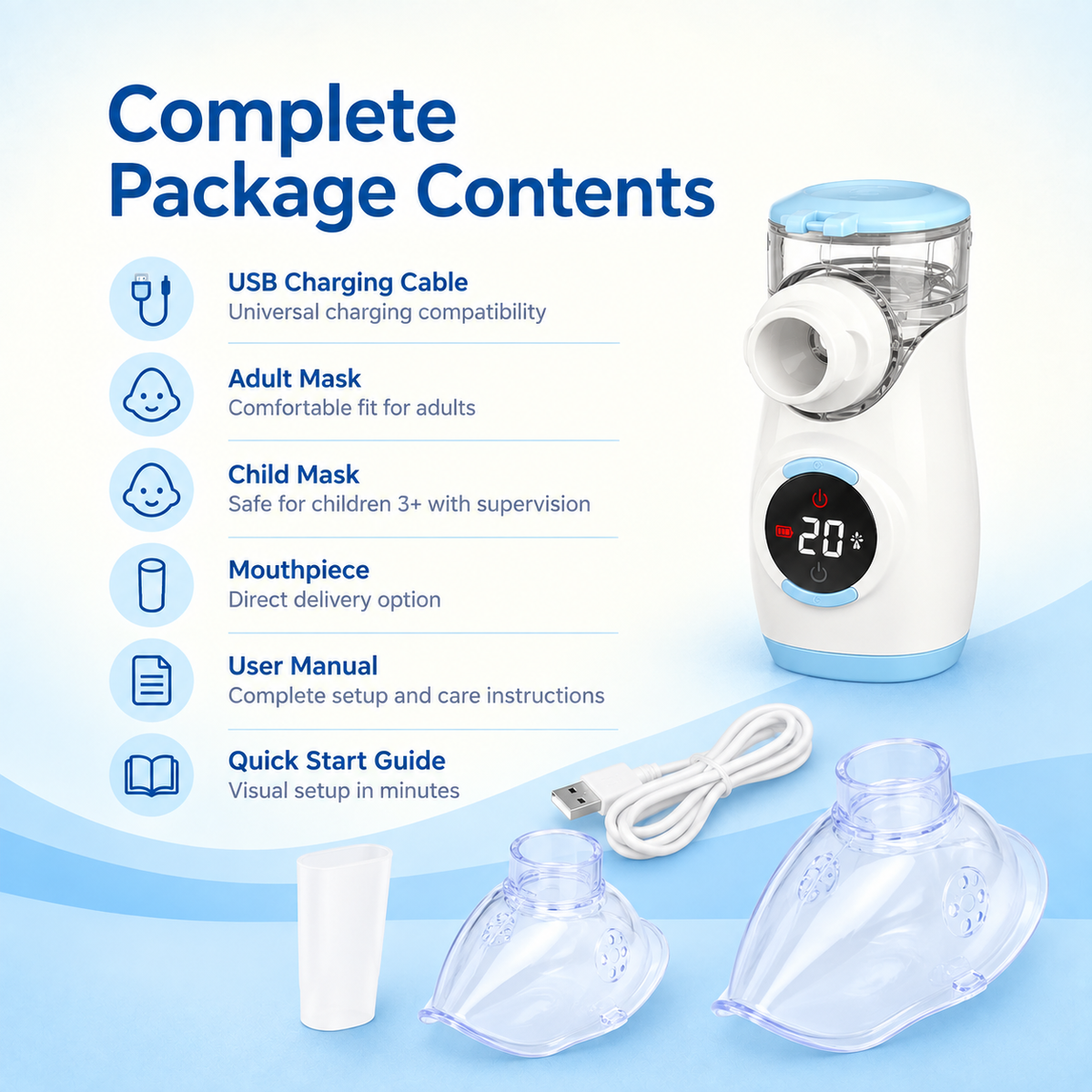 Nebumed® Portable Nebulizer (5-Minute Recovery System)
