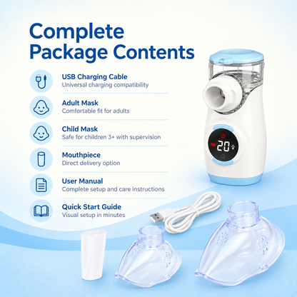 Nebumed® Portable Nebulizer (5-Minute Recovery System)
