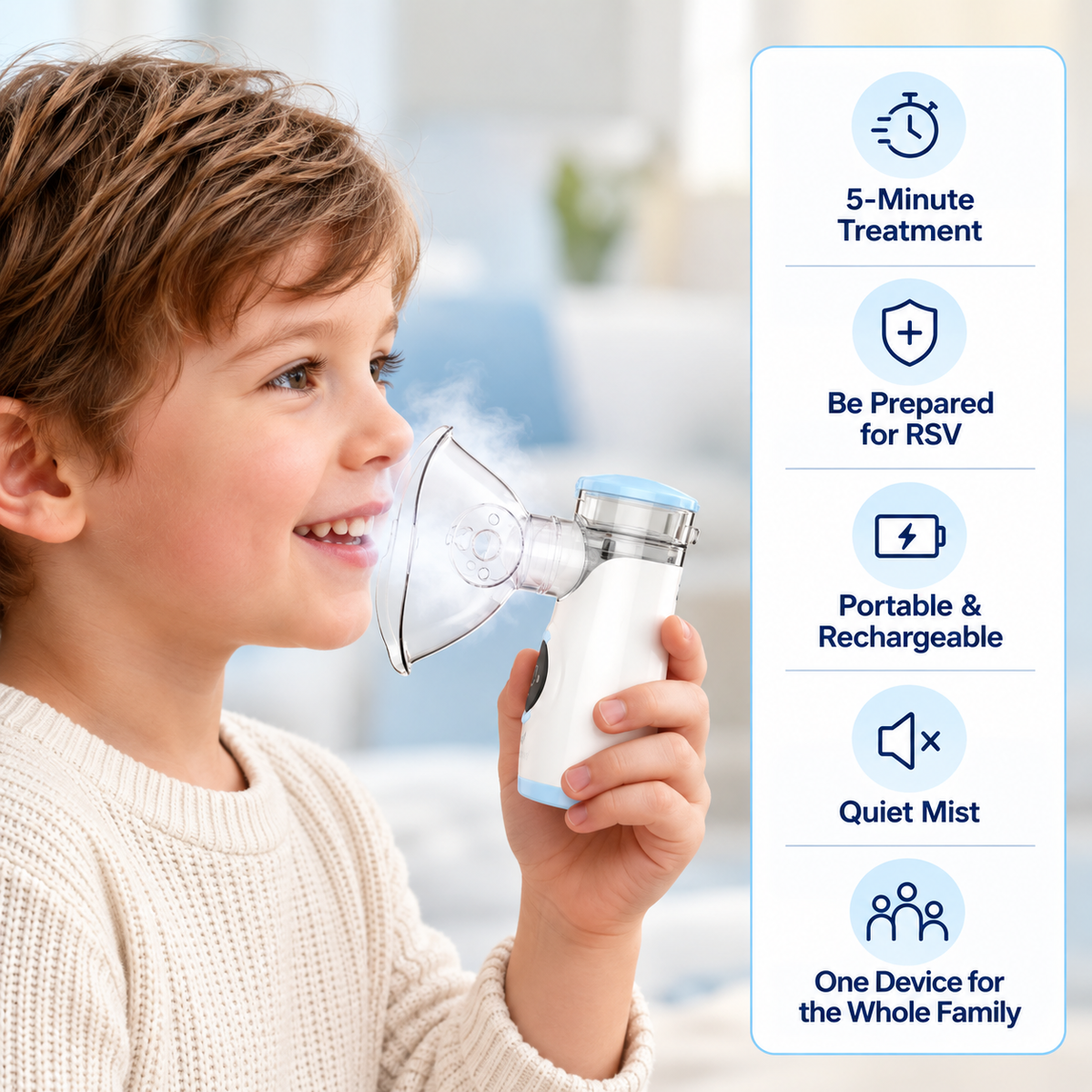 Nebumed® Portable Nebulizer (5-Minute Recovery System)